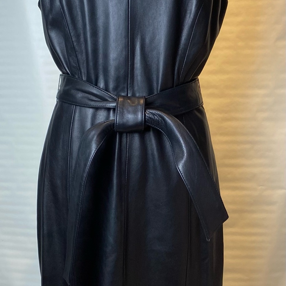 ANTONIO MELANI Black Leather Dress